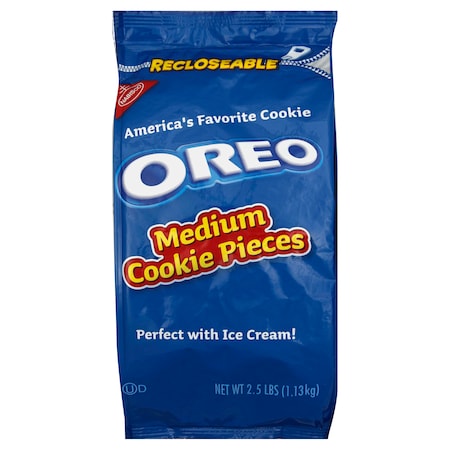 Oreo Oreo Kosher Medium Cookie Pieces 2.5lbs Bag, PK4 00073